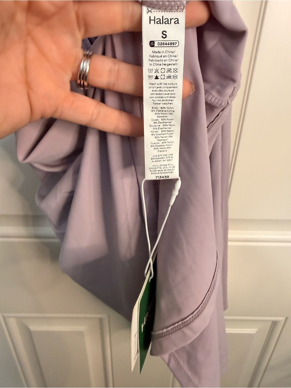 HALARA Pink Purple Scoop-Neck Mini Tennis Dress with Easy Peasy Shorts NWT - Picture 9 of 9